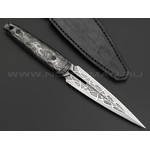 Neyris Knives нож TaoRan сталь CPM 3V, рукоять Carbon fiber dark matter silver, пины карбон