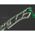 1-й Цех нож Balance Custom Green сталь 440C сатин, рукоять сталь, эмаль