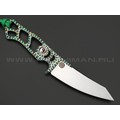 1-й Цех нож Balance Custom Green сталь 440C сатин, рукоять сталь, эмаль