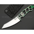 1-й Цех нож Balance Custom Green сталь 440C сатин, рукоять сталь, эмаль