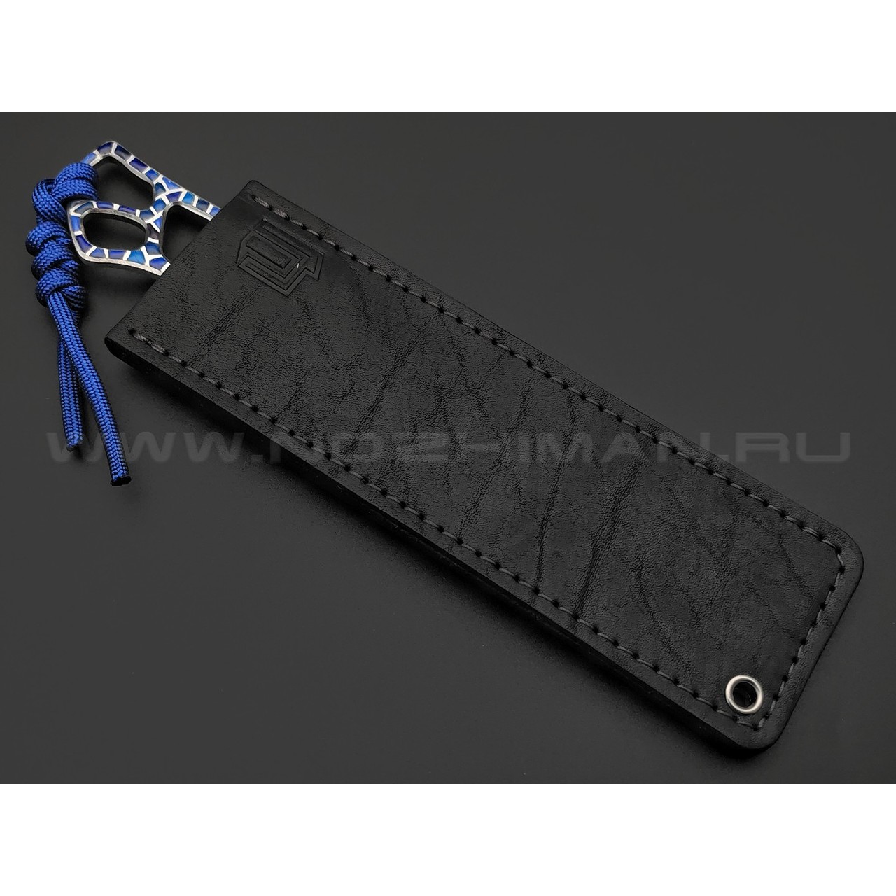 1-й Цех нож Balance Custom Blue сталь 440C сатин, рукоять сталь, эмаль