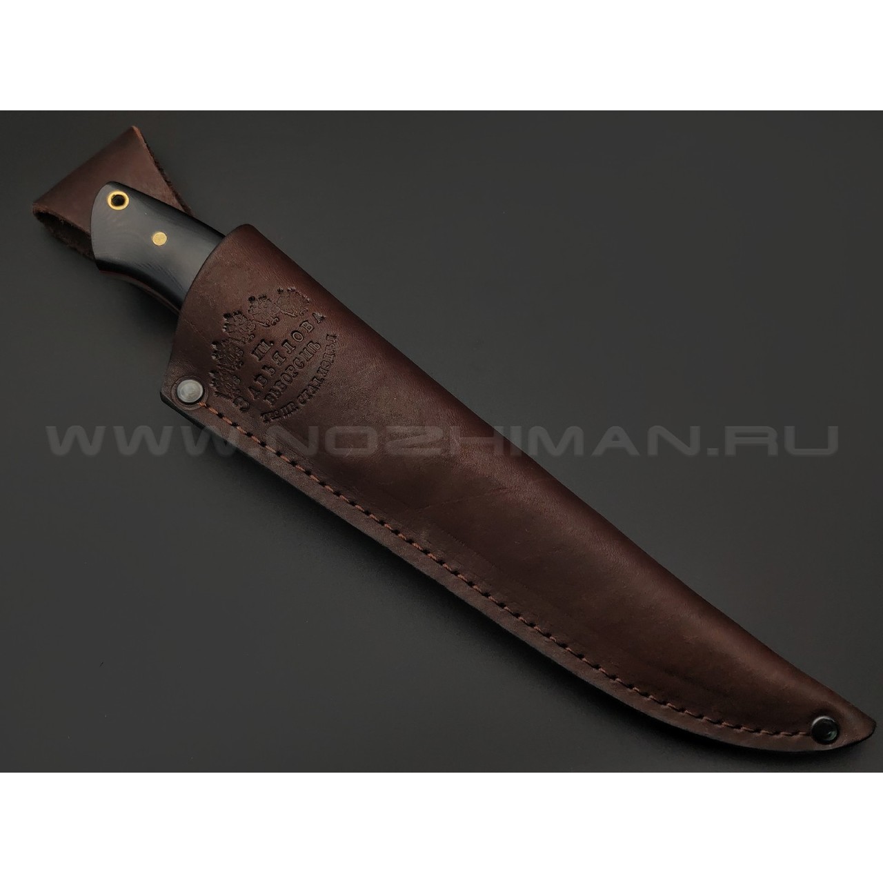 Товарищество Завьялова нож Боцман сталь CPR, рукоять G10 black, латунь