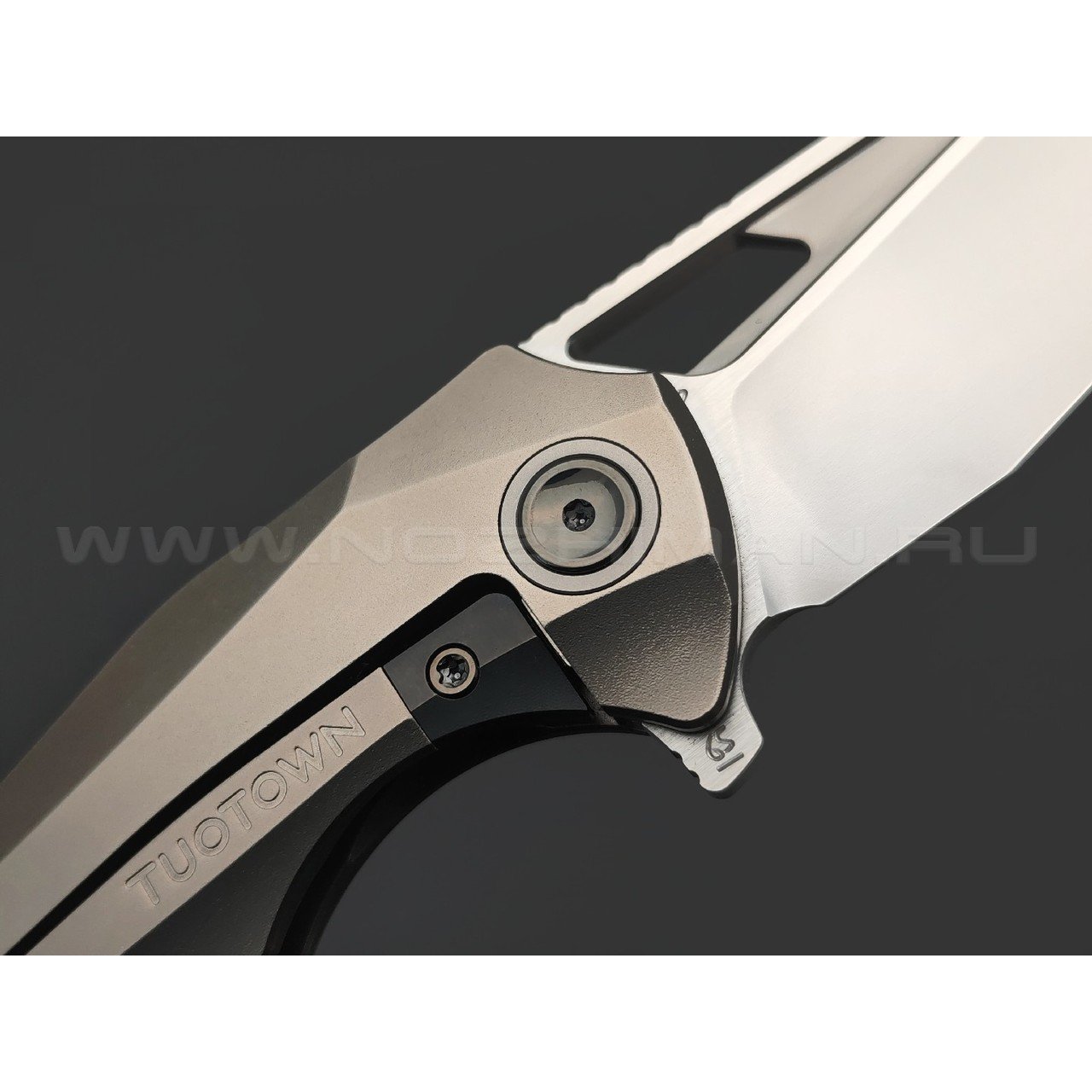 TuoTown складной нож Magpie Limited Edition TMP-MS сталь M390, рукоять Titanium TC4 graphite
