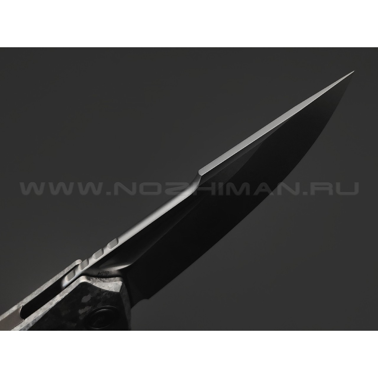 TuoTown складной нож Guerrero Limited Edition TGR-MKG сталь M390, рукоять Crystal titanium grey, carbon fiber green