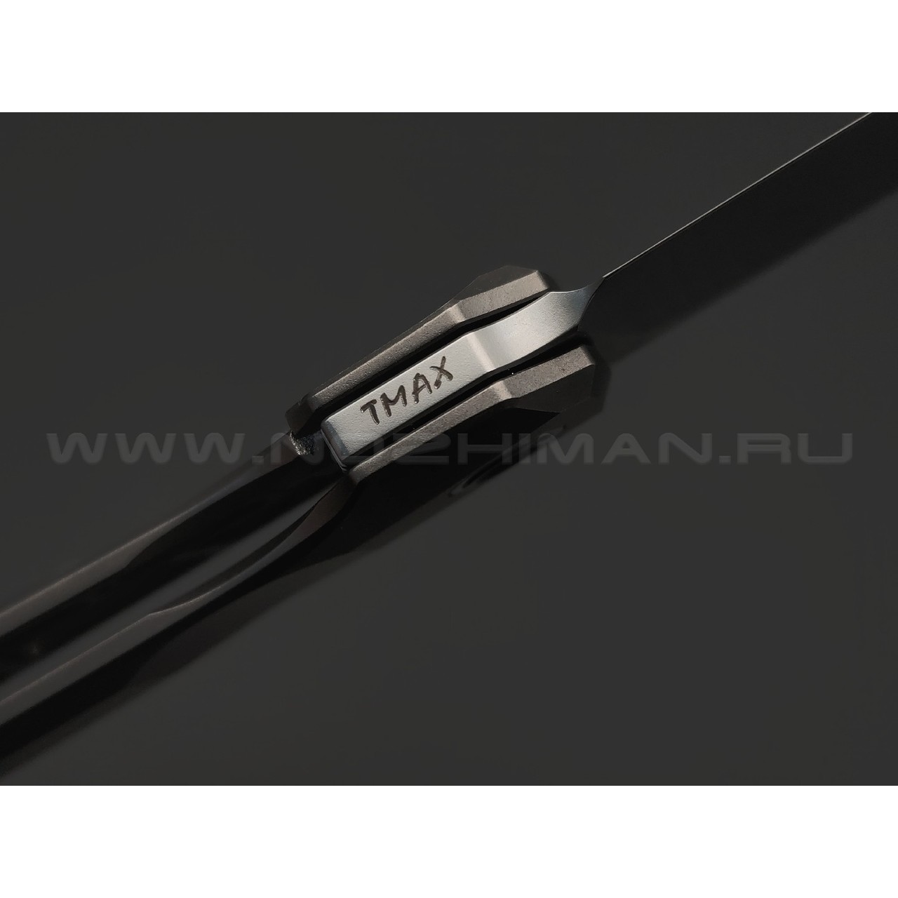 Dyag & TuoTown складной нож FCF TDG-MS сталь TMAX bead-blast, рукоять Titanium TC4 grapite, crystal titanium