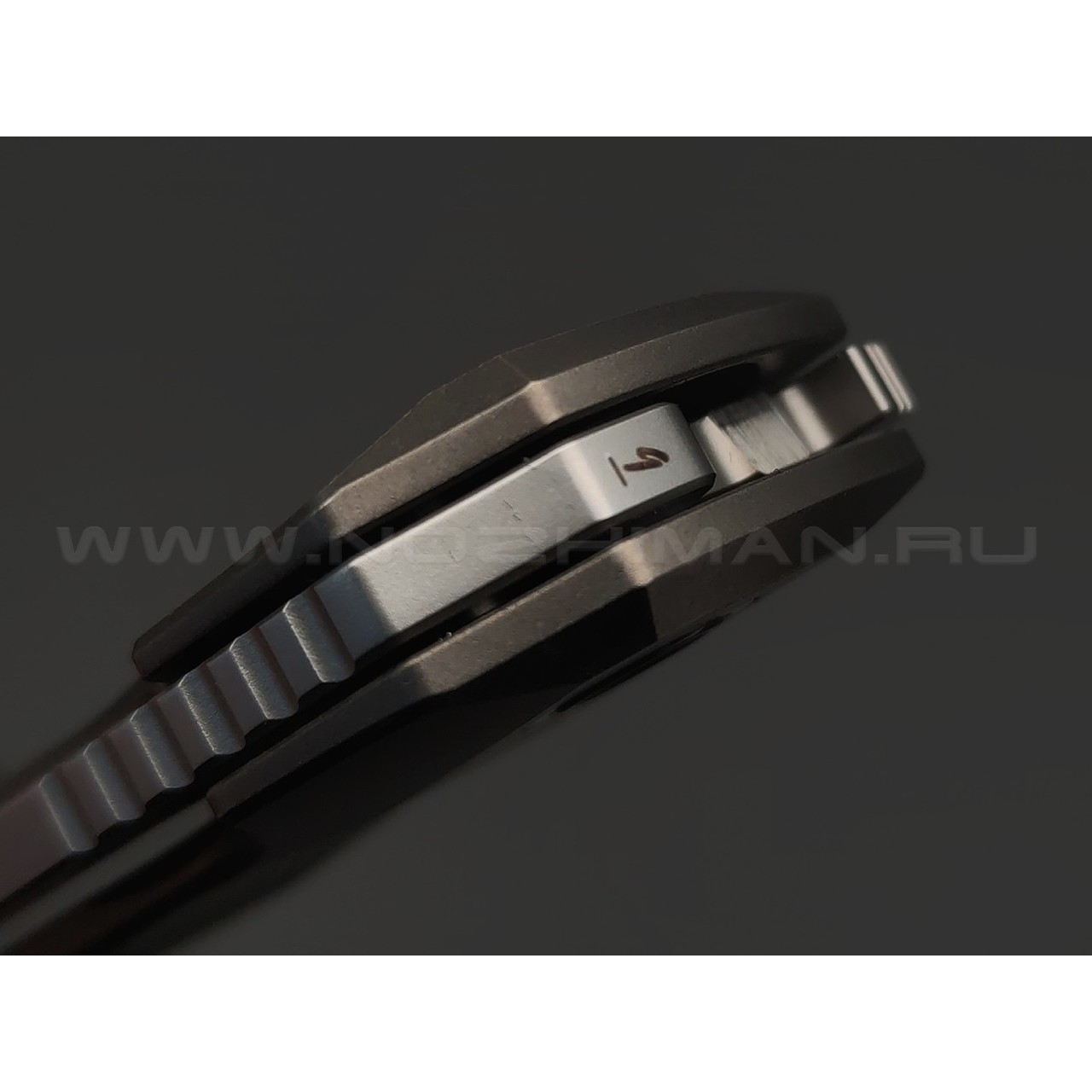 Dyag & TuoTown складной нож FCF TDG-MS сталь TMAX bead-blast, рукоять Titanium TC4 grapite, crystal titanium