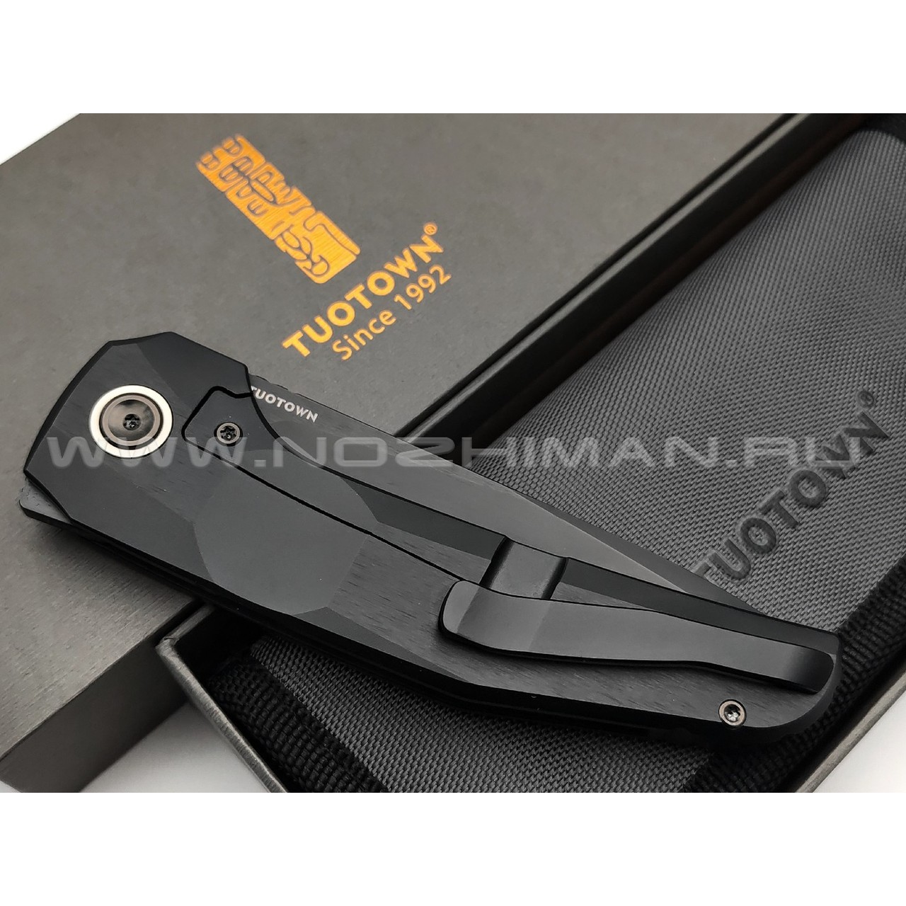 Dyag & TuoTown складной нож FCF TDG-MD2 сталь TMAX DLC, рукоять Titanium TC4 black DLC
