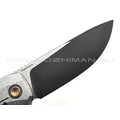 Dyag & TuoTown складной нож FCF TDG-MK сталь TMAX DLC, рукоять Crystal titanium grey