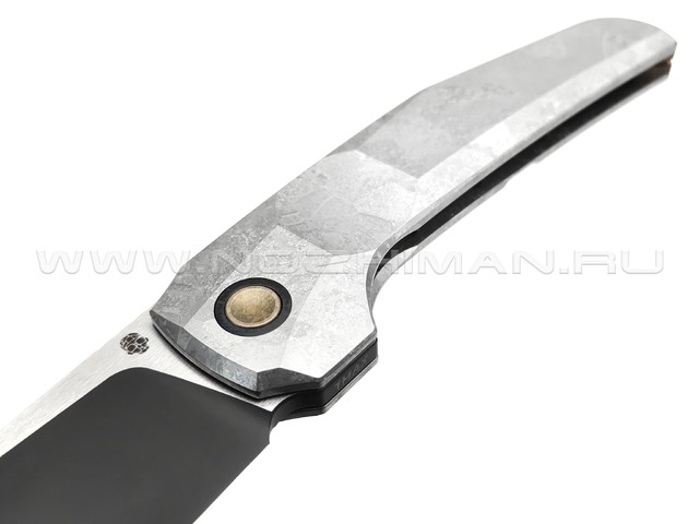 Dyag & TuoTown складной нож FCF TDG-MK сталь TMAX DLC, рукоять Crystal titanium grey
