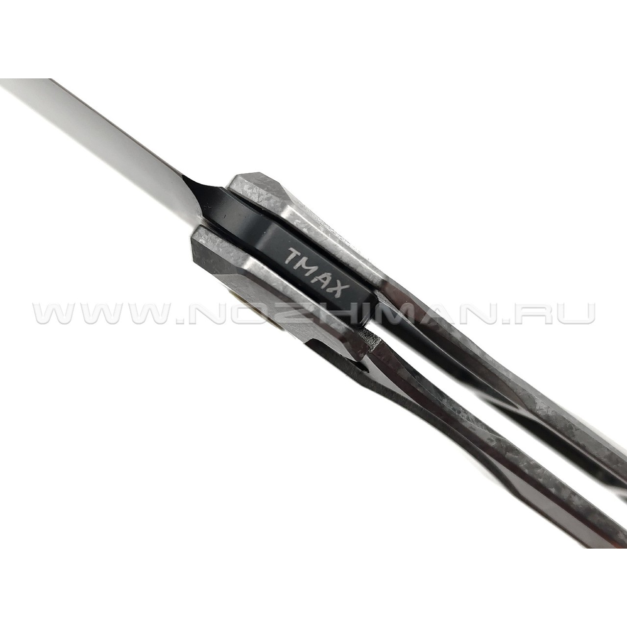 Dyag & TuoTown складной нож FCF TDG-MK сталь TMAX DLC, рукоять Crystal titanium grey
