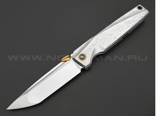 TuoTown складной нож Asesino Limited Edition TAO-MK сталь M390 satin, рукоять Crystal titanium grey