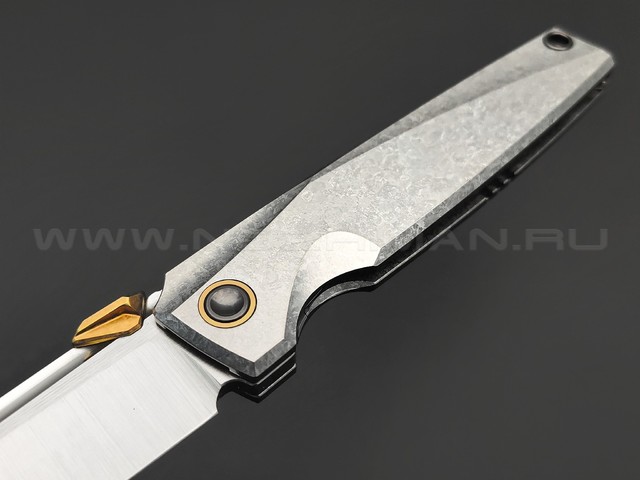 TuoTown складной нож Asesino Limited Edition TAO-MK сталь M390 satin, рукоять Crystal titanium grey