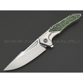 TuoTown складной нож Guerrero Limited Edition TGR-MKG сталь M390, рукоять Crystal titanium grey, carbon fiber green TuoTown складной нож Guerrero Limited Edition TGR-MKG сталь M390, рукоять Crystal titanium grey, carbon fiber green