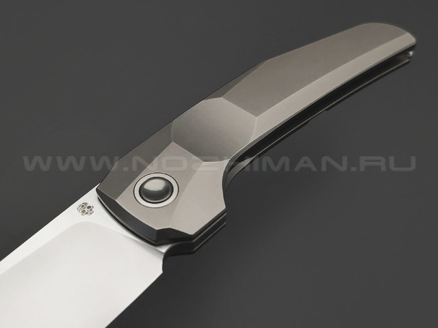 Dyag & TuoTown складной нож FCF TDG-MS сталь TMAX bead-blast, рукоять Titanium TC4 grapite, crystal titanium