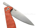 Андрей Кулаков малый фрикционный нож KUL064 сталь 95Х18, рукоять G10 orange