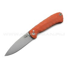 Андрей Кулаков малый фрикционный нож KUL065 сталь 95Х18, рукоять G10 orange