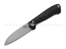 Андрей Кулаков малый фрикционный нож KUL070 сталь 95Х18, рукоять G10 black & red