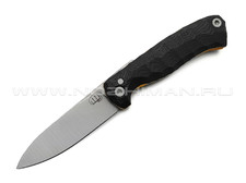 Андрей Кулаков малый фрикционный нож KUL071 сталь 95Х18, рукоять G10 black & yellow