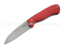 Андрей Кулаков малый фрикционный нож KUL069 сталь 95Х18, рукоять G10 red & black