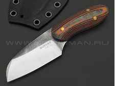 Нож Burlax BX0072 сталь Aus10Co, рукоять Carbon fiber, G10 orange