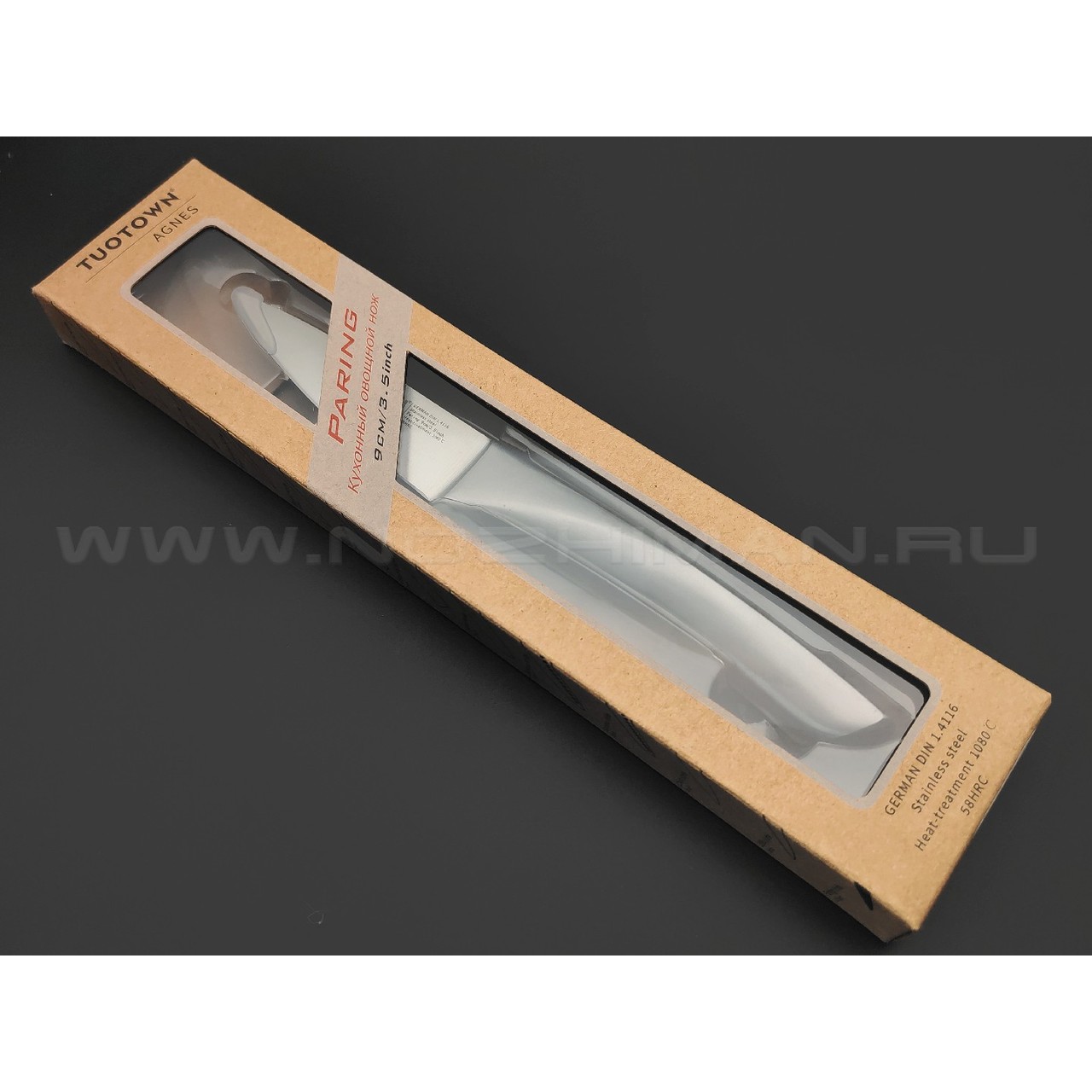TuoTown Agnes Paring 103512 сталь German 1.4116, рукоять Stainless steel