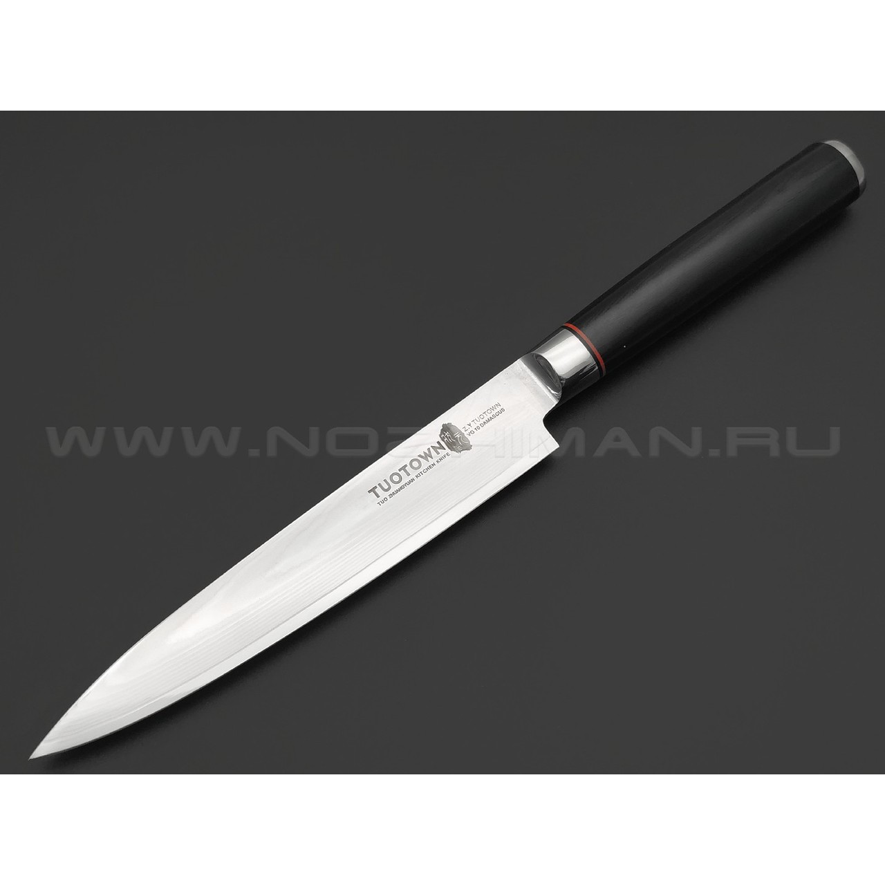 TuoTown FT-series Utility 15 см 216009 сталь Damascus VG-10, рукоять G10