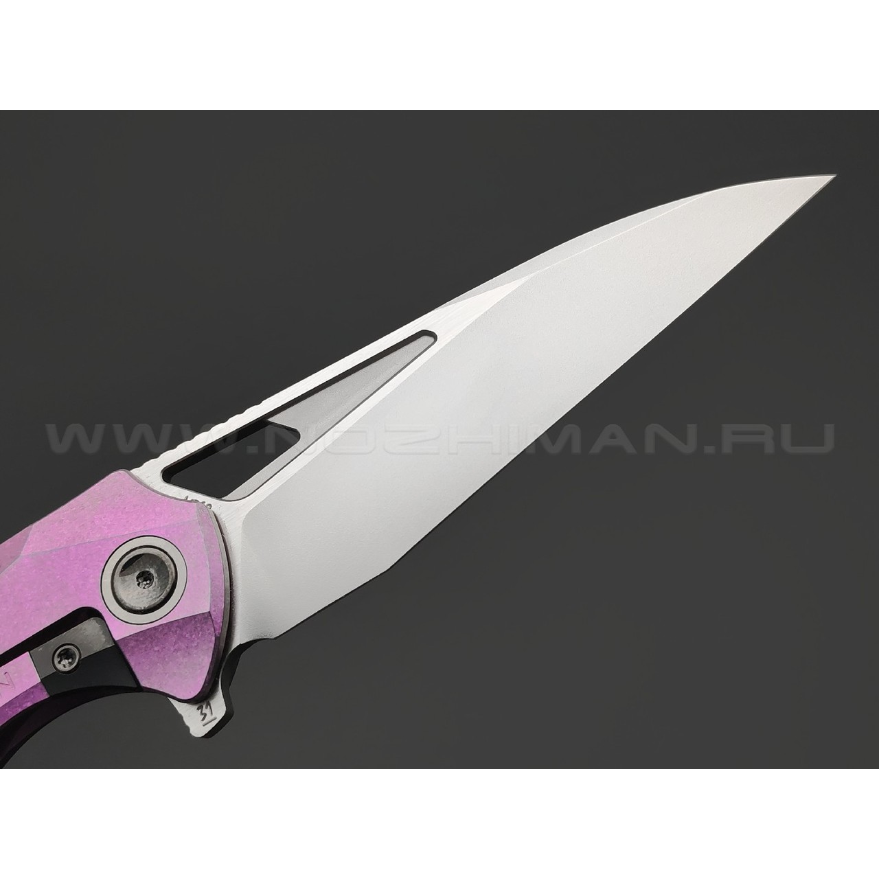 TuoTown складной нож Magpie Limited Edition TMP-MKAP сталь M390, рукоять Crystal titanium purple