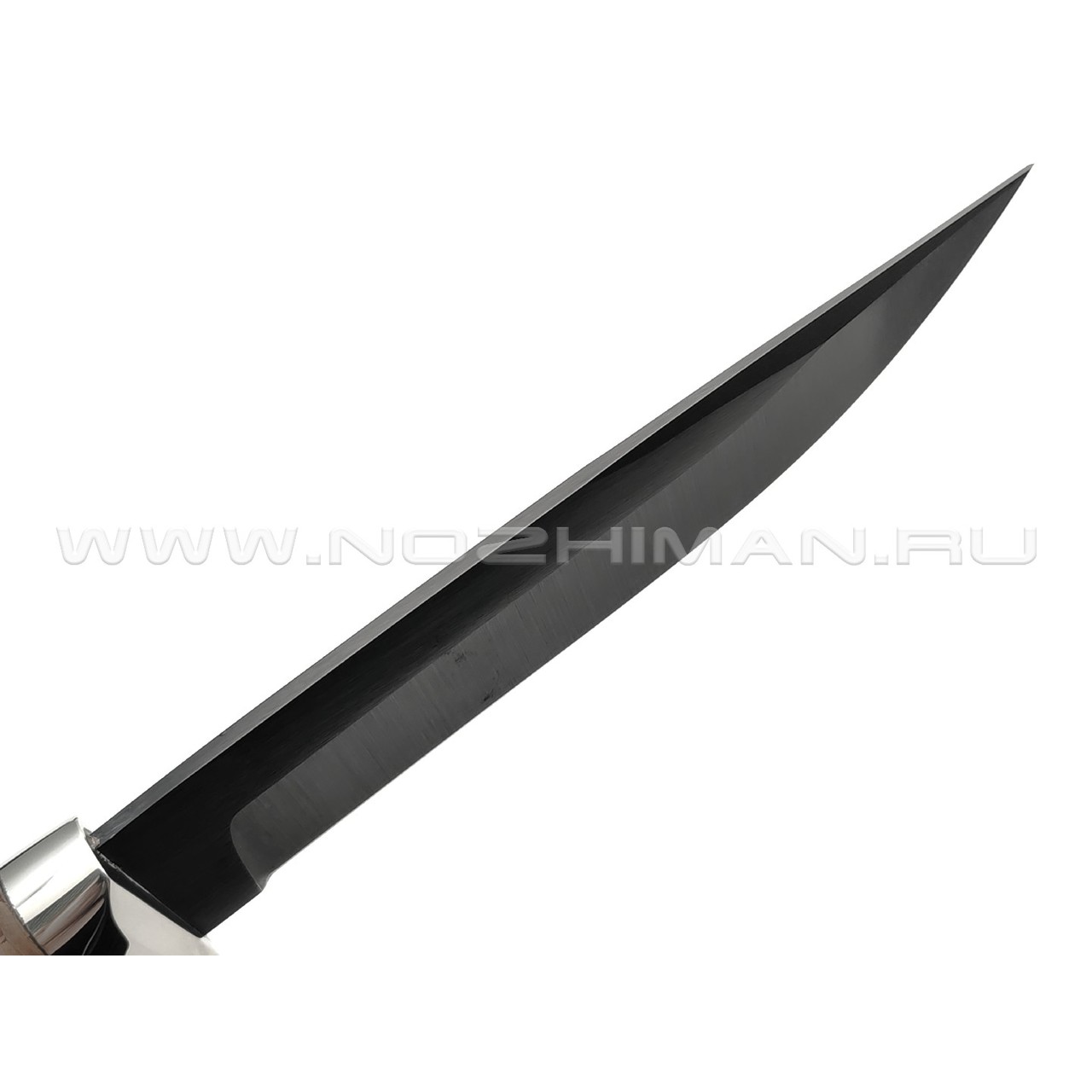 Титов и Солдатова нож Кобра-2 сталь 65Г, рукоять Наборная береста, мельхиор