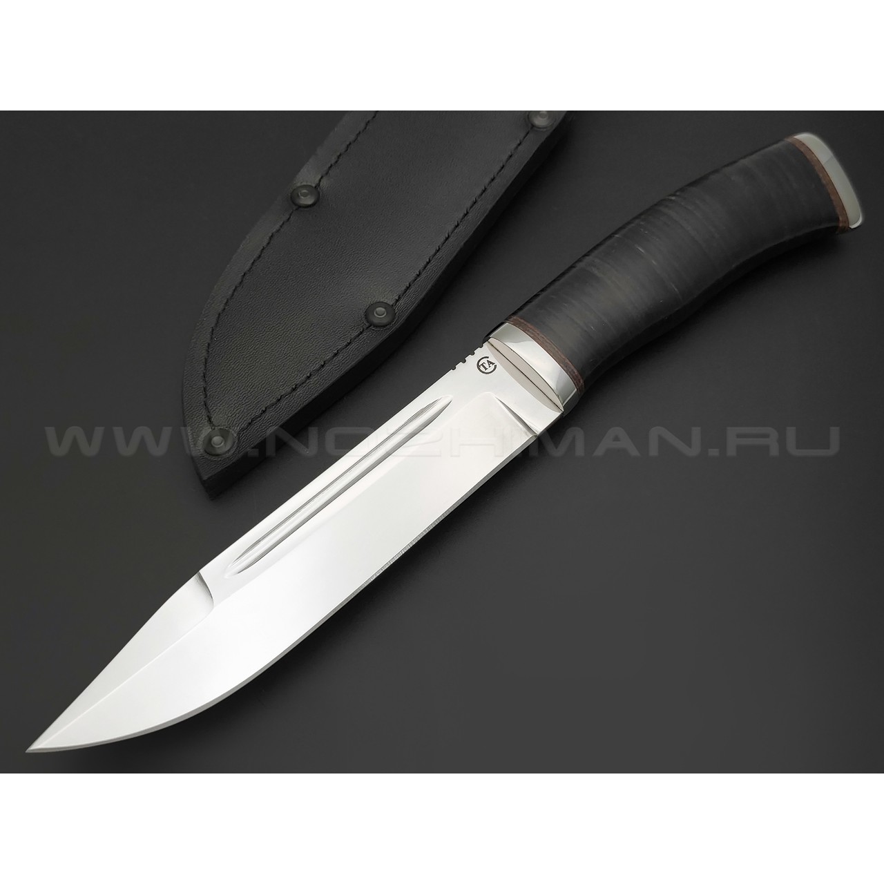 Титов и Солдатова нож Русич сталь 95Х18, рукоять Наборная кожа, сталь