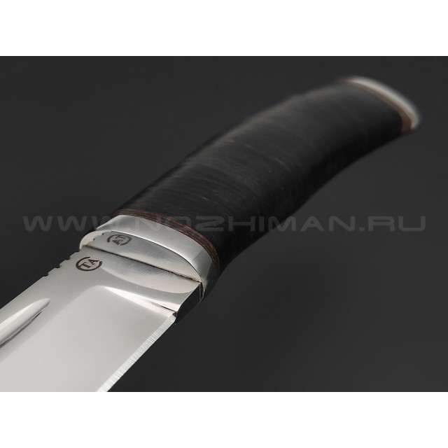Титов и Солдатова нож Русич сталь 95Х18, рукоять Наборная кожа, сталь