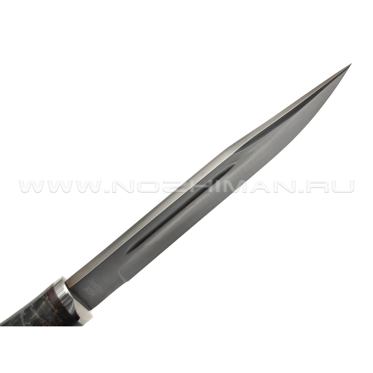 Титов и Солдатова нож Казак-1 литой булат Люся, рукоять Стаб. карельская береза, сталь
