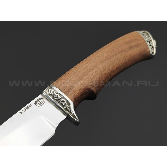 Товарищество Завьялова нож Млечный Путь сталь Х12МФ, рукоять Дерево орех, мельхиор