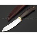 Товарищество Завьялова нож Фидель сталь 65Х13, рукоять Дерево граб, латунь