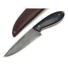 Товарищество Завьялова нож Лис сталь Булат, рукоять G10 black