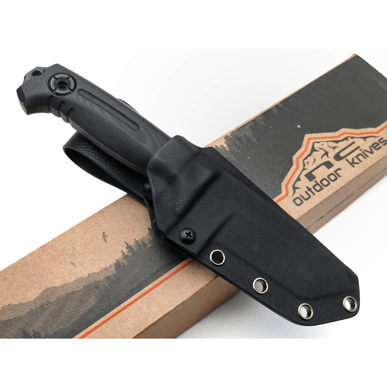 N.C.Custom нож Ultras сталь D2 блэквош, рукоять G10 черный