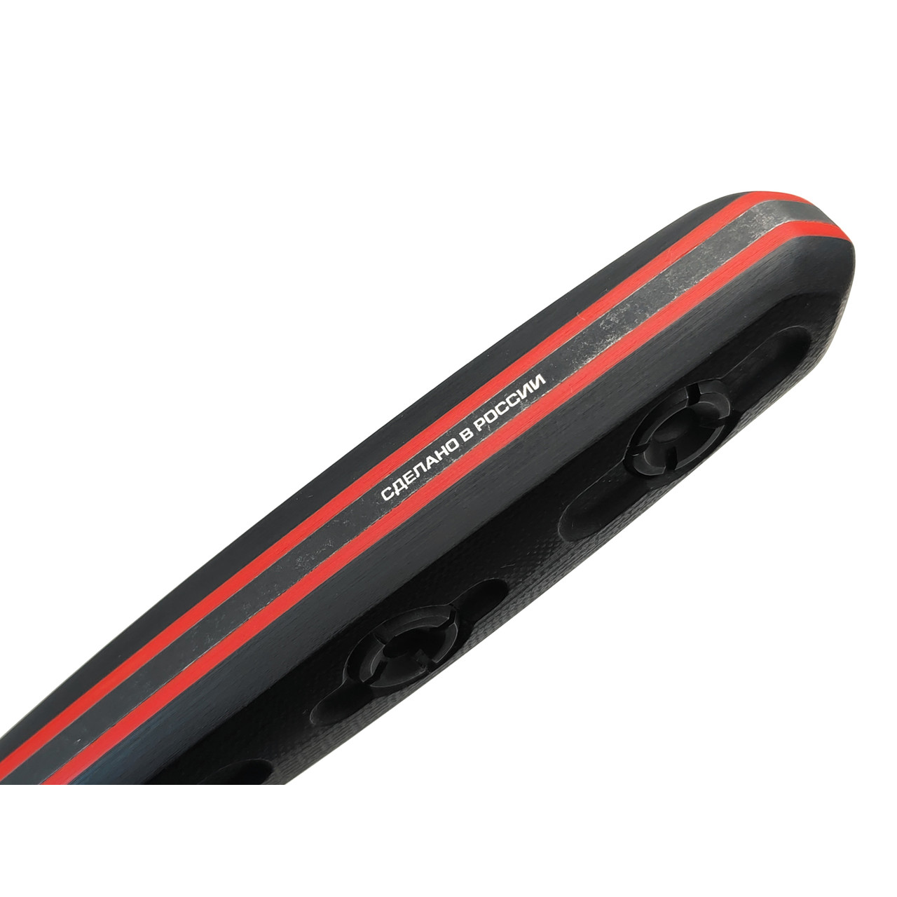 N.C.Custom нож Parachuter сталь Aus-10 блэквош, рукоять G10 Black & Red