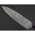 Волчий Век кухонный нож Шеф Custom сталь N690 WA, Рукоять G10 purple, пины карбон Волчий Век кухонный нож Шеф Custom сталь N690 WA, Рукоять G10 purple, пины карбон