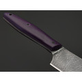 Волчий Век кухонный нож Шеф Custom сталь N690 WA, Рукоять G10 purple, пины карбон Волчий Век кухонный нож Шеф Custom сталь N690 WA, Рукоять G10 purple, пины карбон
