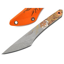 N.C.Custom киридаши KOI - TIGER сталь Aus-8 стоунвош, kydex orange