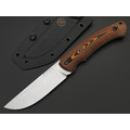Eagle Knives нож Fisher 2 сталь Aus10Co стоунвош, рукоять G10 black & orange, ножны Kydex