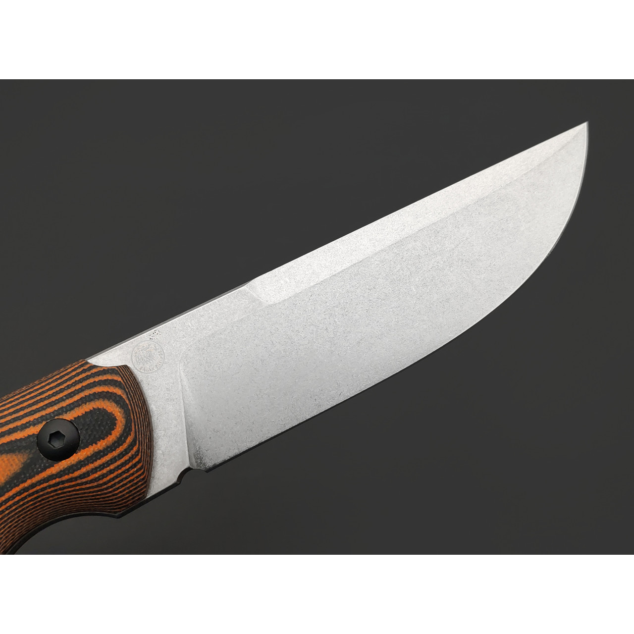 Eagle Knives нож Fisher 2 сталь Aus10Co стоунвош, рукоять G10 black & orange, ножны Kydex