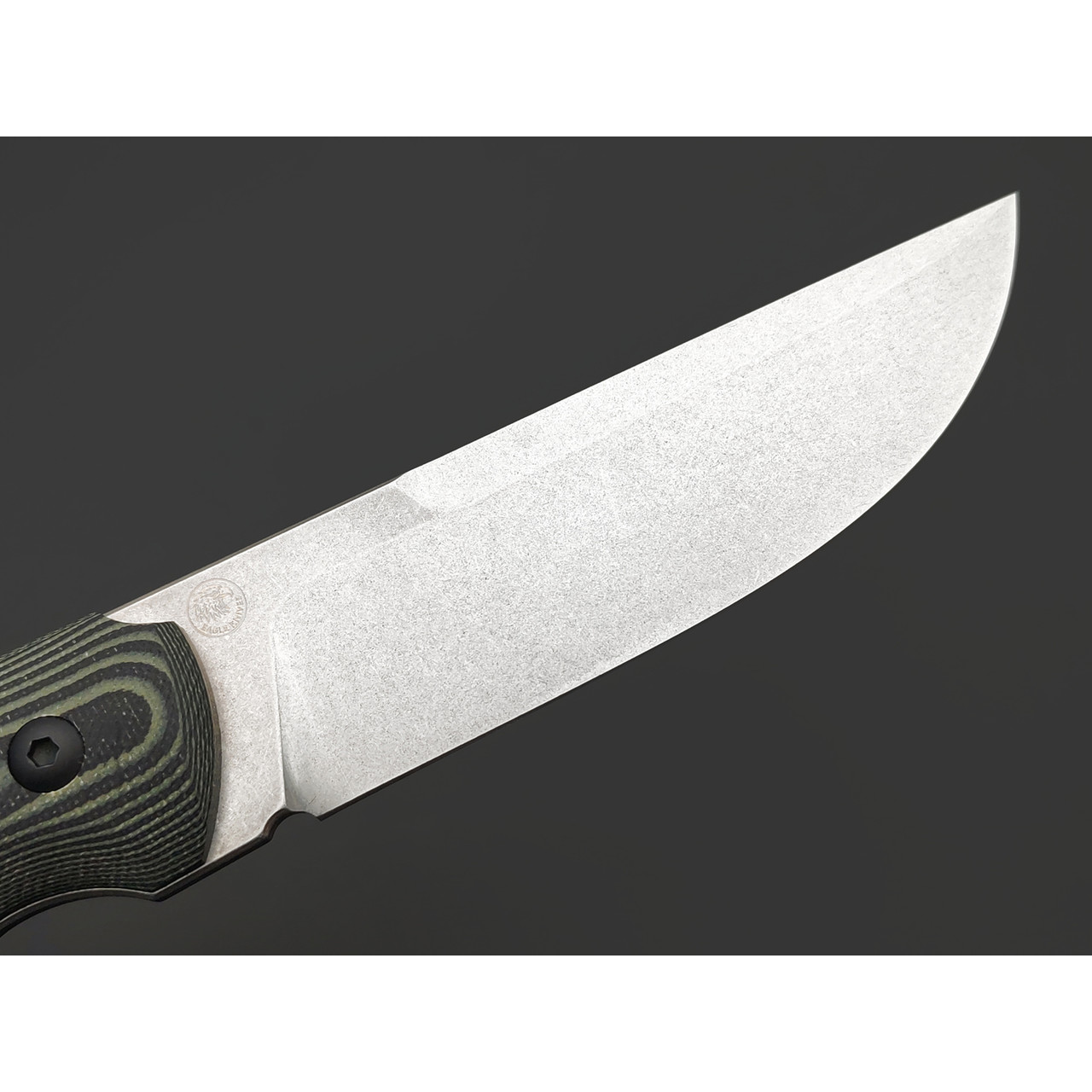 Eagle Knives нож Fisher 2 сталь Aus10Co стоунвош, рукоять G10 black & green, ножны Kydex