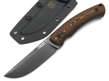 Eagle Knives нож Fisher 2 сталь Aus10Co black, рукоять G10 black & orange, ножны Kydex