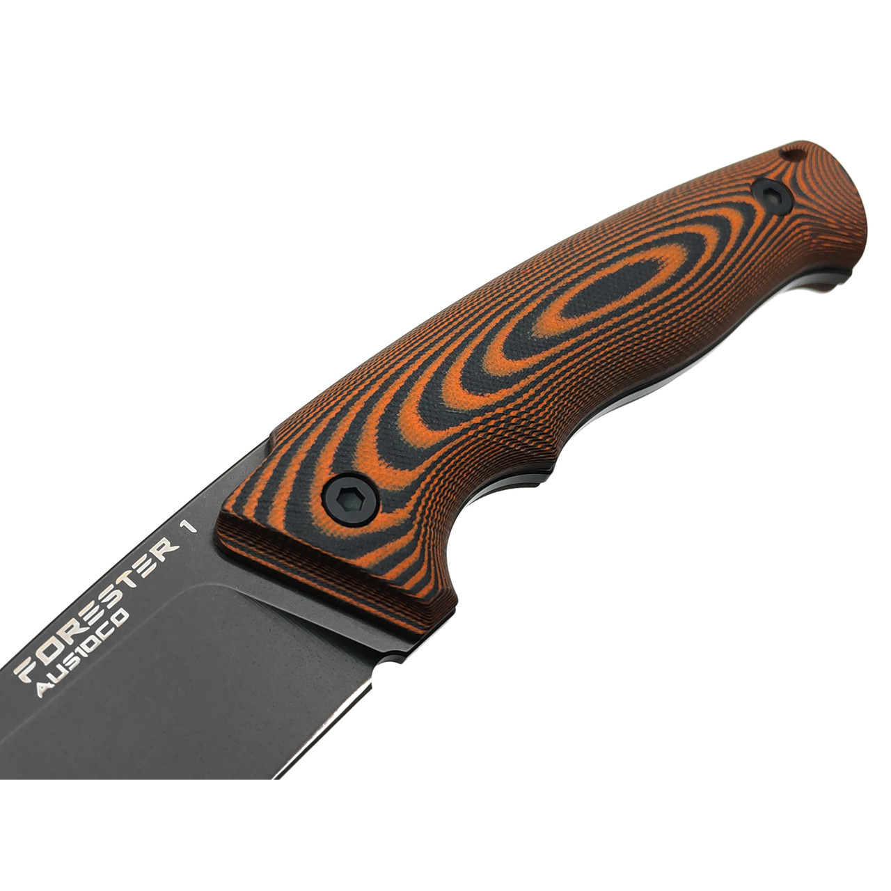 Eagle Knives нож Forester 1 сталь Aus10Co black, рукоять G10 black & orange, ножны Kydex