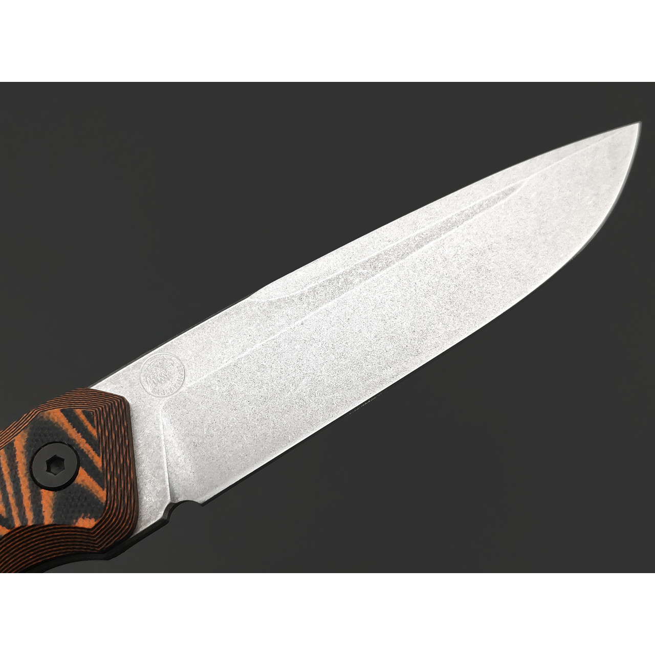 Eagle Knives нож Attacker 1 сталь Aus10Co стоунвош, рукоять G10 black & orange, ножны Kydex
