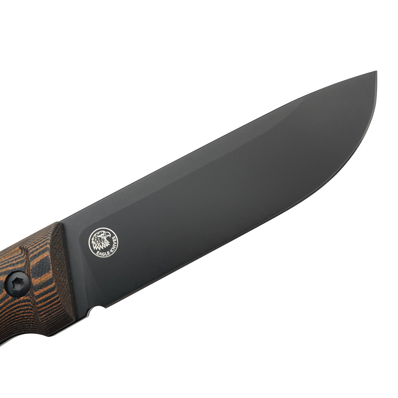 Eagle Knives нож Hunter 2 сталь Aus10Co black, рукоять G10 black & orange, ножны Kydex