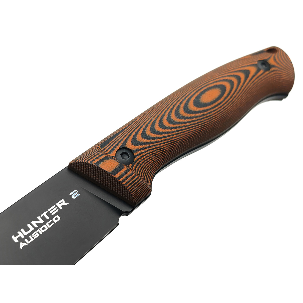 Eagle Knives нож Hunter 2 сталь Aus10Co black, рукоять G10 black & orange, ножны Kydex