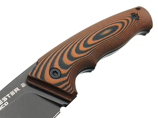 Eagle Knives нож Forester 2 сталь Aus10Co black, рукоять G10 black & orange, ножны Kydex