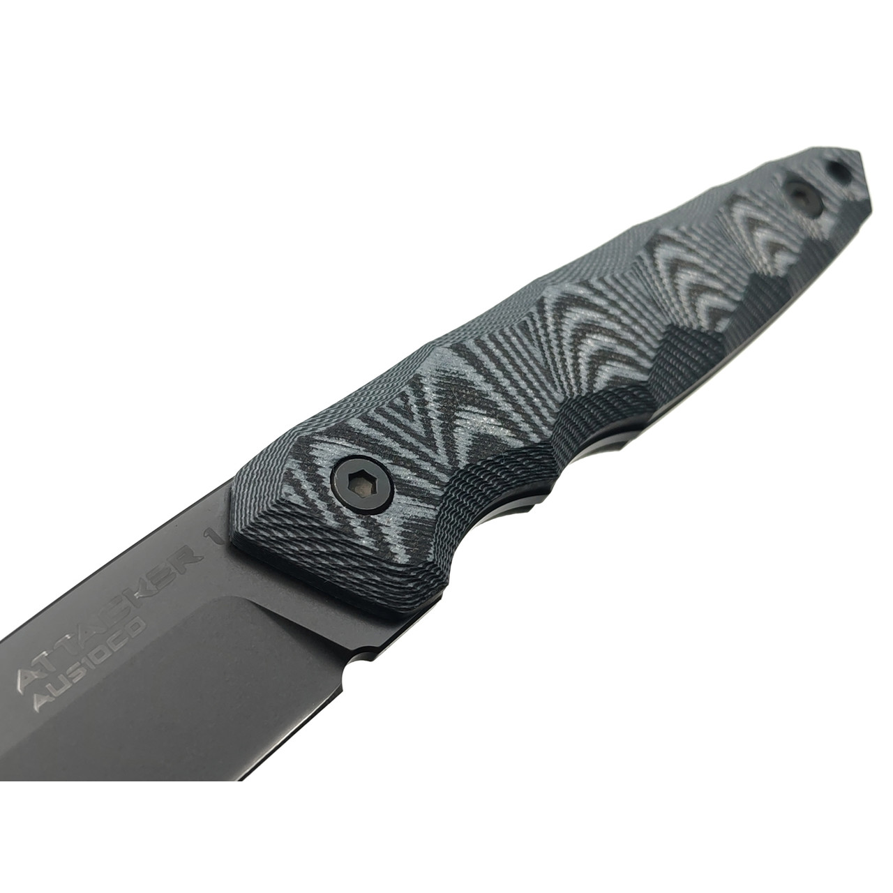 Eagle Knives нож Attacker 1 сталь Aus10Co black, рукоять G10 black & grey, ножны Kydex