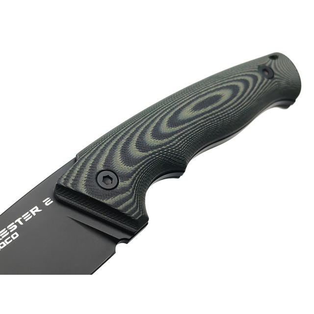 Eagle Knives нож Forester 2 сталь Aus10Co black, рукоять G10 black & green, ножны Kydex